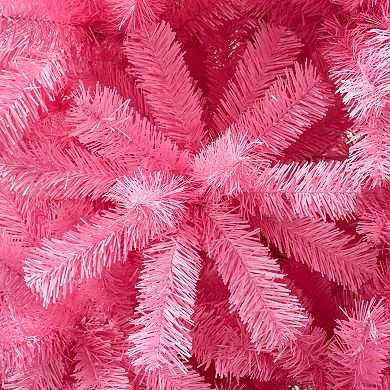 National Tree Company First Traditions 7.5-ft. Color Pop Pink Artificial Christmas Tree