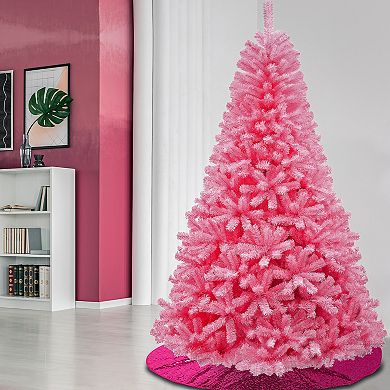 National Tree Company First Traditions 7.5-ft. Color Pop Pink ...