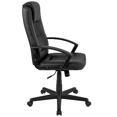 Flash Furniture Biscayne Flash Fundamentals High Back LeatherSoft Office Chair
