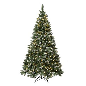 National Tree Company First Traditions Pre-Lit 5.75-ft. Oakley Hills Snow Artificial Christmas Tree