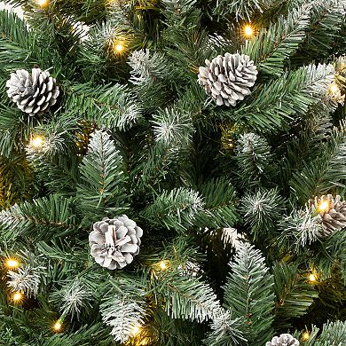 National Tree Company First Traditions Pre-Lit 5.75-ft. Oakley Hills Snow Artificial Christmas Tree