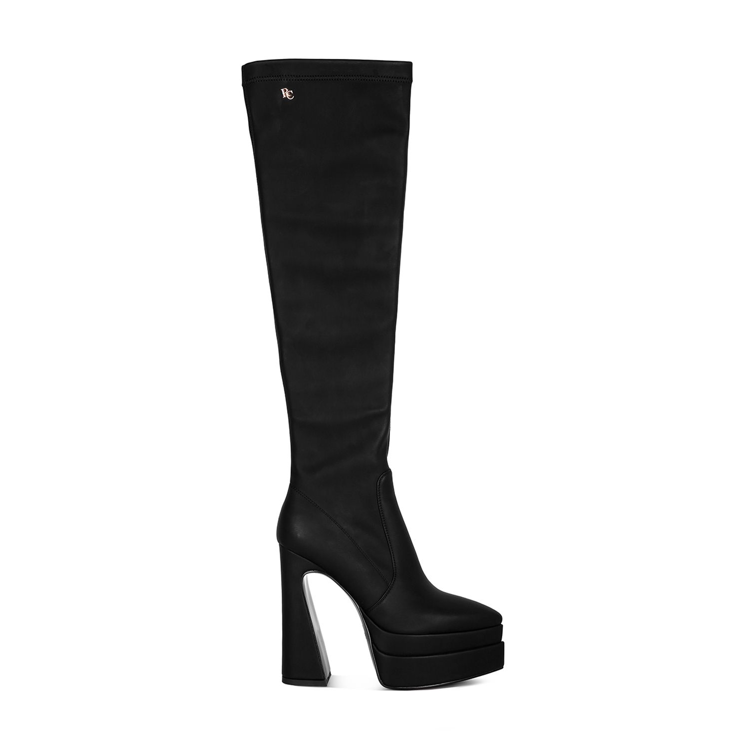 Womens Black Booties 3in 3 3 4in Knee High Boots Shoes Kohl s