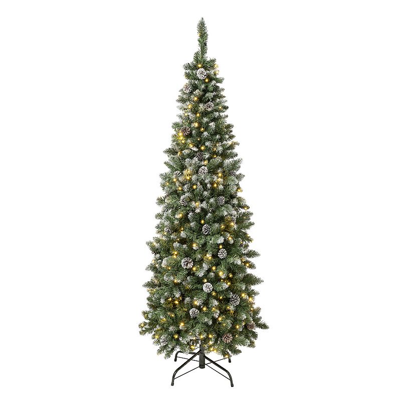 National Tree Company First Traditions 5.75-ft. Oakley Hills Snow Slim Arti