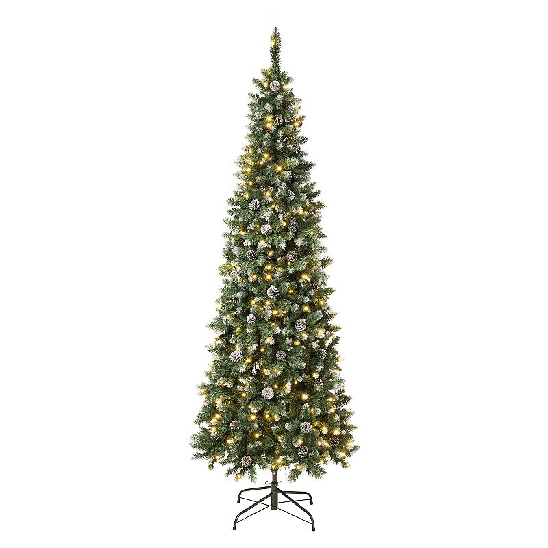 National Tree Company First Traditions 7.5-ft. Oakley Hills Snow Slim Artif
