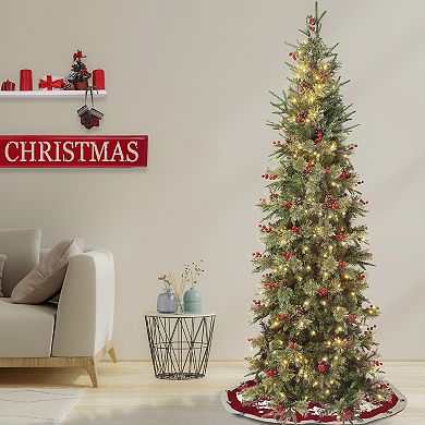 National Tree Company First Traditions 7.5-ft. Virginia Pine Slim Tree Artificial Christmas Tree