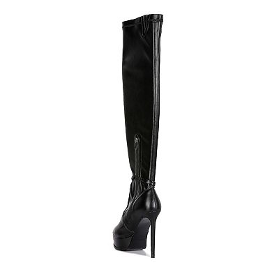Rag & Co Twinkles Women's Stiletto Thigh-High Boots