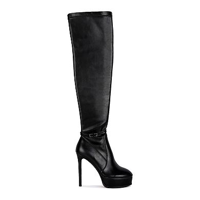 Rag & Co Twinkles Women's Stiletto Thigh-High Boots