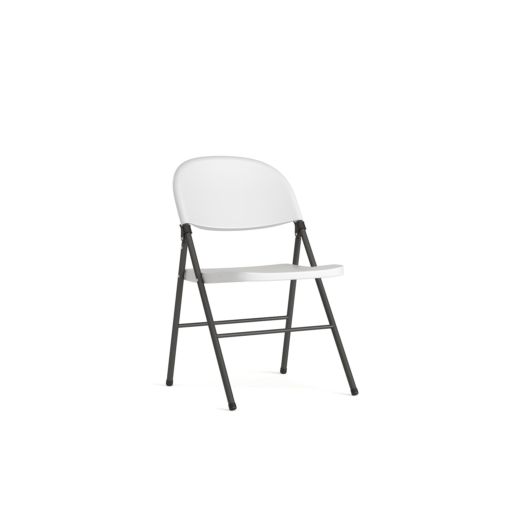 Flash Furniture Hercules Series Textured Seat Folding Chair, Granite White