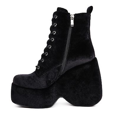 Rag & Co Ashcan Women's Platform Ankle Boots