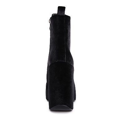 Rag & Co Ashcan Women's Platform Ankle Boots