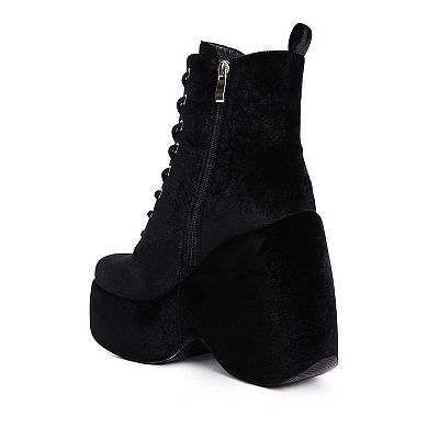 Rag & Co Ashcan Women's Platform Ankle Boots