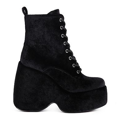 Rag & Co Ashcan Women's Platform Ankle Boots
