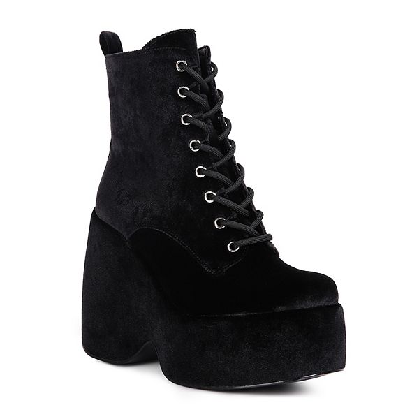Rag & Co Ashcan Women's Platform Ankle Boots