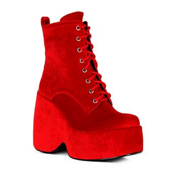 Rag & Co Ashcan Women's Platform Ankle Boots