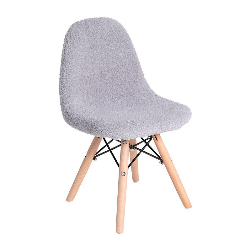 Flash Furniture Zula Kids Modern Accent Chair, Grey