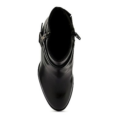 Rag & Co Cat Track Women's Leather Ankle Boots