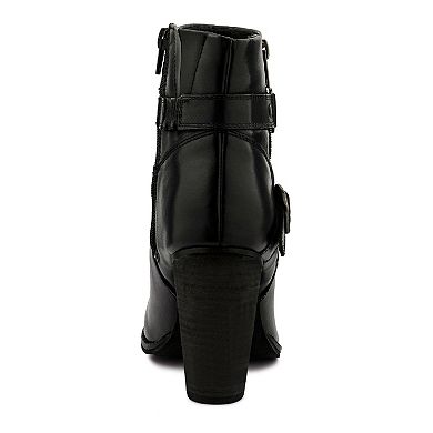 Rag & Co Cat Track Women's Leather Ankle Boots