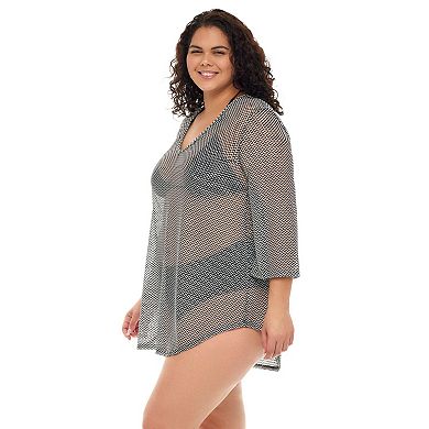 Plus Size Jordan Taylor Mesh Coverup