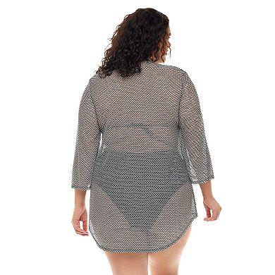 Plus Size Jordan Taylor Mesh Coverup