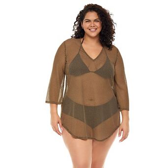 Plus Size Jordan Taylor Mesh Coverup