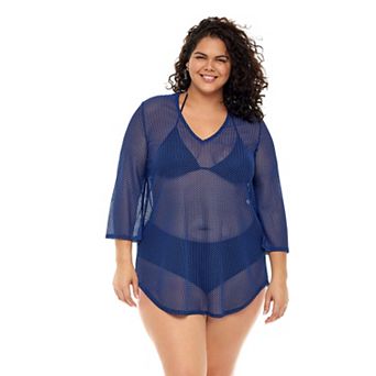 Plus Size Jordan Taylor Mesh Coverup