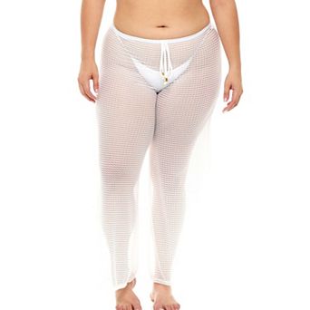 Plus Size Jordan Taylor Wide-Leg Swim Cover-Up Pants