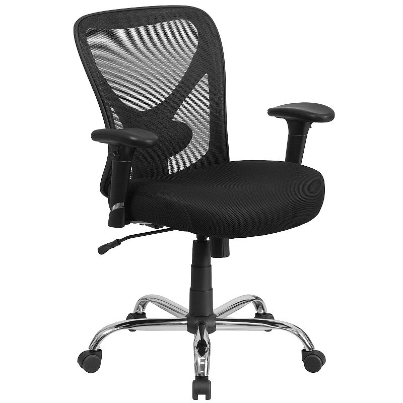 Flash Furniture Big & Tall Swivel Office Chair, Black