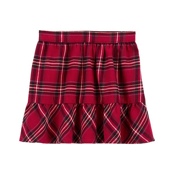 Girls 4-14 Carter's Plaid Twill Flannel Skirt