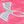 Pink White Iridescent