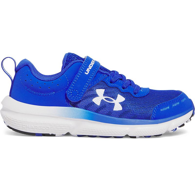 Under Armour Assert 10 AC Paint Splatter Little Kids' Running Shoes, Boy's, Size: 13, Multi Royal Black