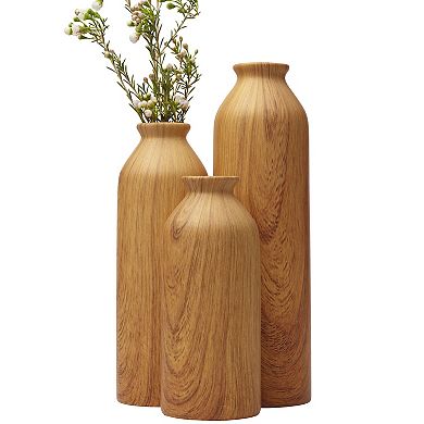 Scott Living Ceramic Shoulder Decorative Vase Table Decor 3-piece Set