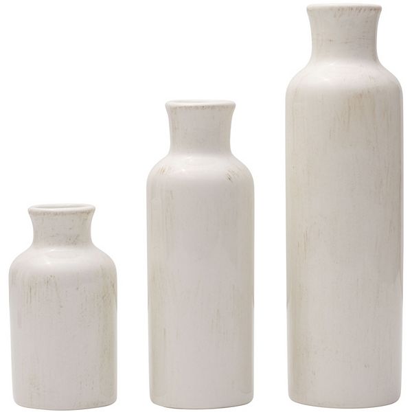 Scott Living Ceramic Decorative Vase Table Decor 3-piece Set