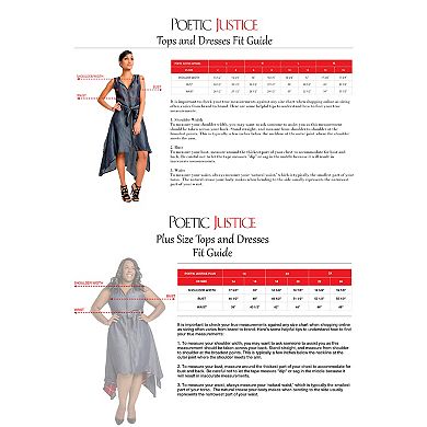 Poetic Justice Curvy Women's Ponte V-Neck Back Lace Up Knee Length Dress