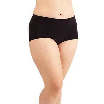 Plus Size Lux Cotton High Waist Boyshort Brief