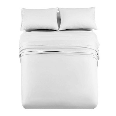 Eucalyptus Tencel Sheets Set - 600 Thread Count, King Size, White