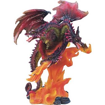 FC Design 4"H Three-Headed Volcano Dragon Statue Fantasy Decoration Figurine Home Room Decor