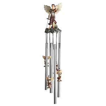 FC Design 23" Long Archangel Jehudiel Round Top Wind Chime Garden Patio Decoration Perfect Gifts for Holiday Patio Garden Decor