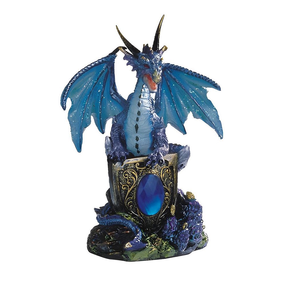 FC Design 6"H Blue Dragon with Blue Gem Statue Fantasy Decoration ...