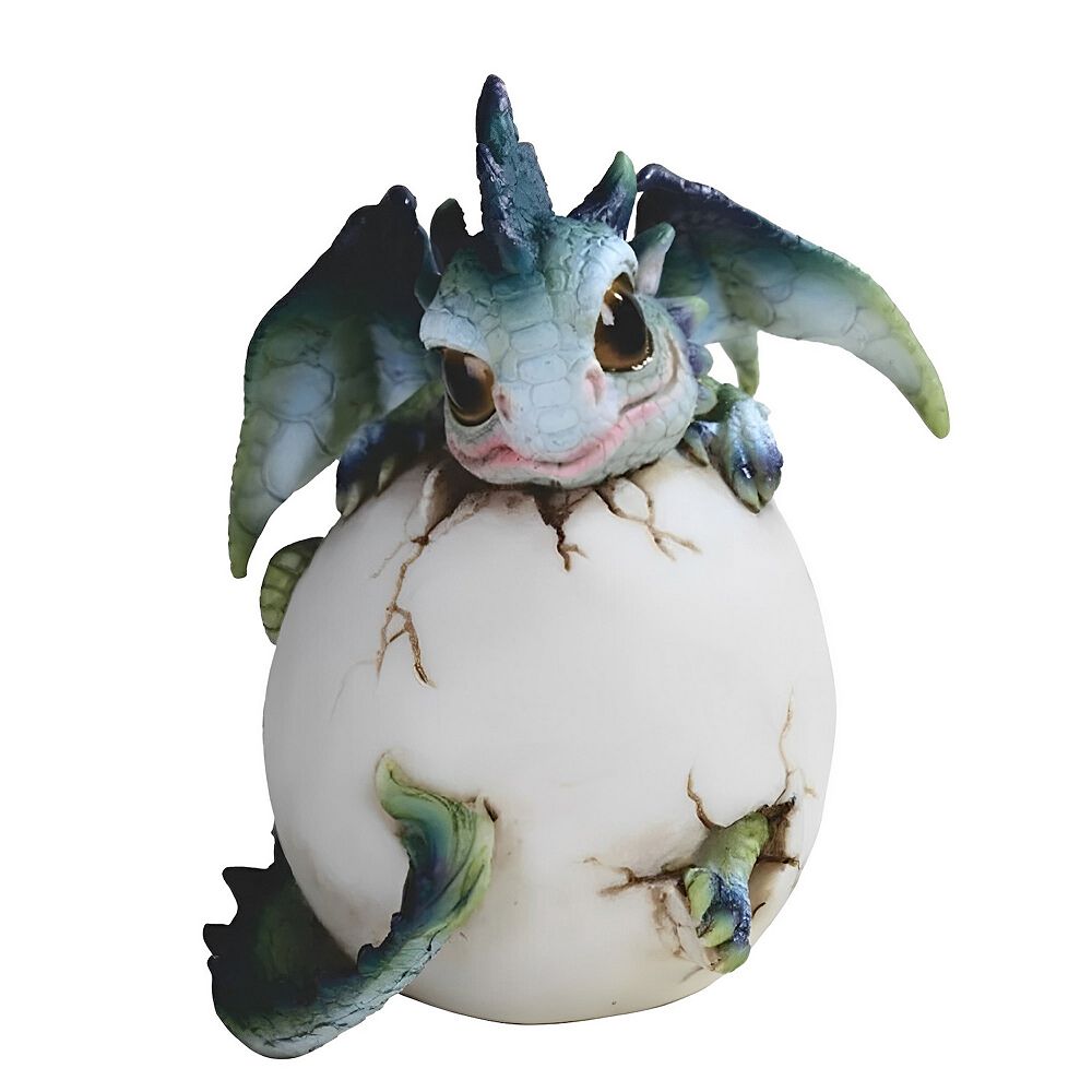 FC Design 4.5"H Green and Blue Dragon Baby in Egg Statue Fantasy ...