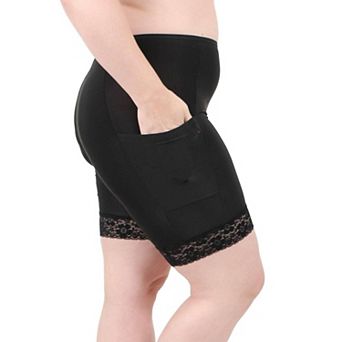 Moisture Wicking Shortlette Slipshort with Pockets 7"