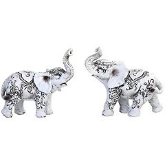 FC Design 2-PC Set 3.75H Blue Elephant Salt & Pepper Shakers Animal  Figurines Statue Decorative