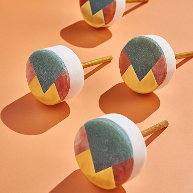 GAURI KOHLI Marble Knobs, Set of 4