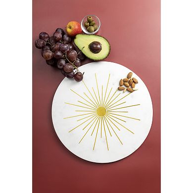 Sunshine Marble Lazy Susan - 16"