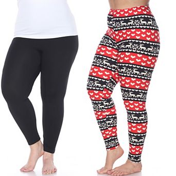 Plus Size Pack of 2 Leggings