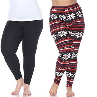 Plus Size Pack of 2 Leggings