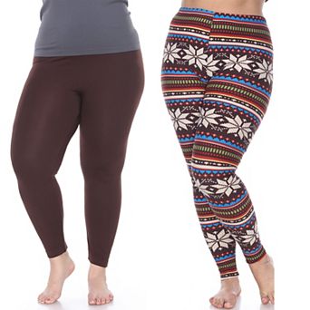 Plus Size Pack of 2 Leggings