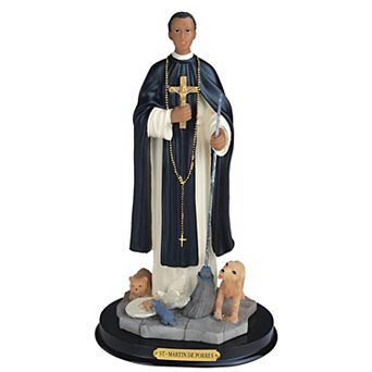 FC Design 12"H Saint Martin de Porres Statue Holy Figurine Religious Decoration Sculpture Home Room Decor