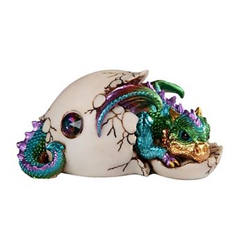 FC Design 5.5"W Colorful Dragon Baby Hatchling in Egg Statue Fantasy Decoration Figurine Home Room Decor