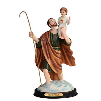 FC Design 12"H Saint Christopher Statue Holy Figurine Religious Decoration Sculpture Home Room Decor