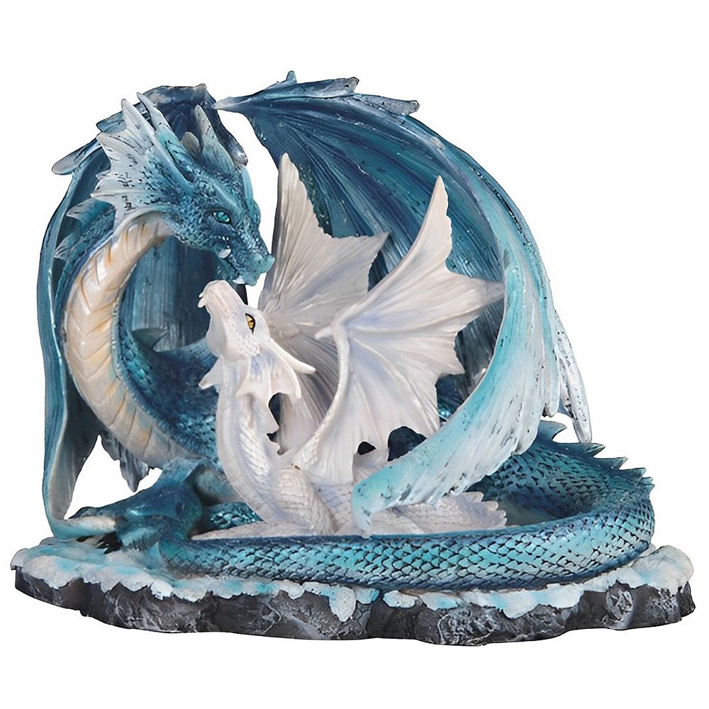 FC Design 7"W Blue Dragon with Baby Statue Fantasy Decoration Figurine ...